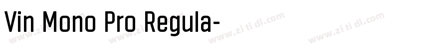 Vin Mono Pro Regula字体转换